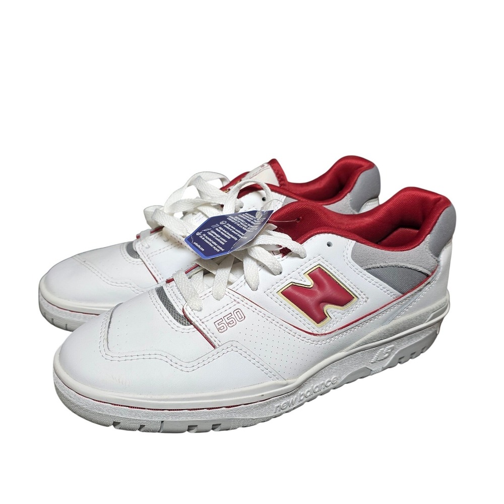 New Balance 550 Boston College White Maroon Gold Sneakers BB550BC1 Mens